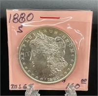 1880 US Morgan Silver Dollar S