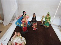 Assortment of Decorative Dolls