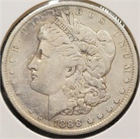 1888 Morgan $1 Silver Dollar Coin