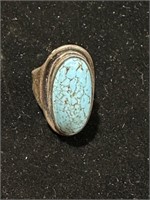 STERLING SILVER RING MARKED 925S H.S.