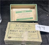 M-S-A ANTIQUE MINE SAFETY FIRST AID KIT