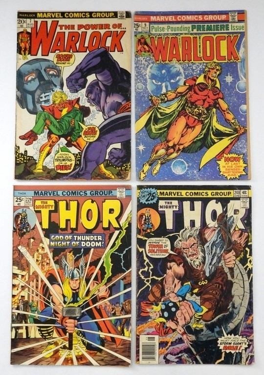 (4) BRONZE AGE MARVEL COMIC BOOKS