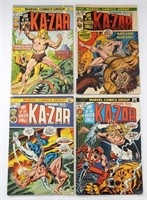 (4) BRONZE AGE KA-ZAR COMIC BOOKS