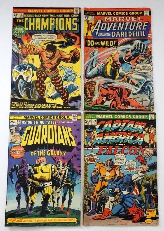 (4) VINTAGE BRONZE AGE MARVEL COMICS