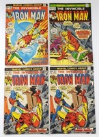 (4) BRONZE AGE MARVEL IRON MAN COMICS