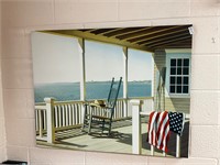 Porch Rocking Chair Canvas Picture
