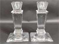 Fifth Avenue Crystal Candle Holder Pair
