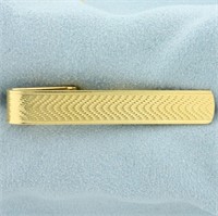 Vintage Tie Clip in 18K Yellow Gold