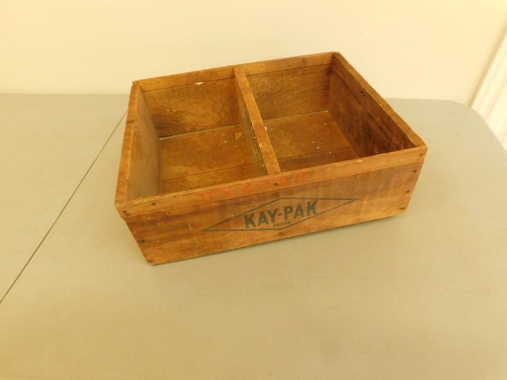 Kay-Pak Vintage Wooden Box 14 X 18 X 7