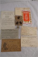 Vintage Pins & Postcards-Lot