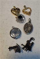 A group of pendants