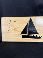 12” by 7” SAILBOAT Plaque