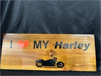 24” by 9-1/2” HARLEY Plaque
