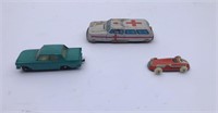 3 Vintage Toy Cars