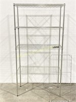 Five Shelf 6 Foot Wire Storage Rack