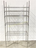 Five Shelf 6 Foot Wire Storage Rack