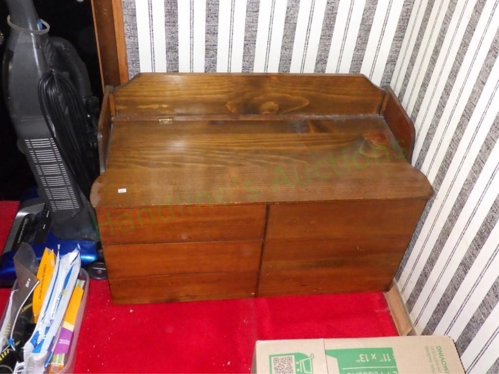 Wood Toy Box Storage Bench