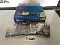 SONY DVD PLAYER, DVDS