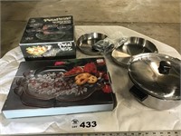 POTS AND PANS, SALAD SET, TRAY