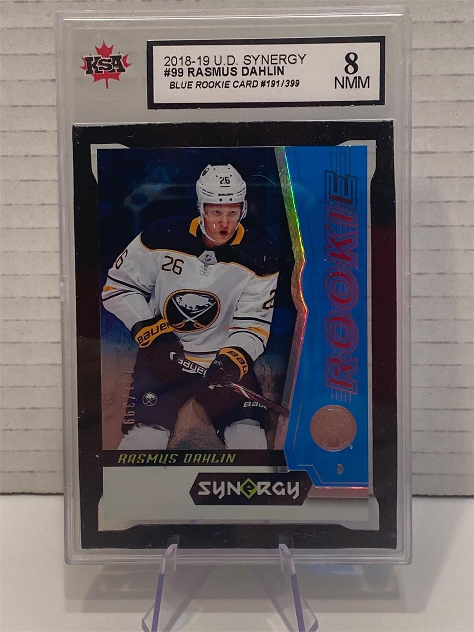 Rasmus Dahlin ROOKIE Graded Card