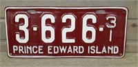 1931 PEI License plate repaint