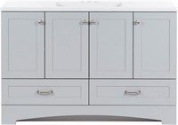 Emlyn Vanity  Pearl Gray  48.25 W  3 Cabinets