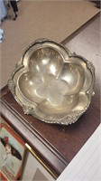 Vtg silver plated dish