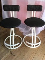 1980’s Bar stools Post Modern Tubular Steel