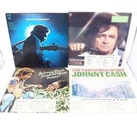 Assorted Johnny Cash LPs Promos & More San Quentin