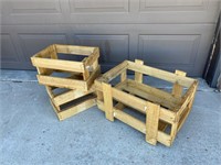 Set of 3 Wooden Crates