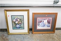 2 - Matted Prints In 16x18 Frames