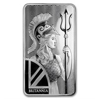 10 Oz Silver Bar - The Royal Mint Britannia