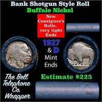 Buffalo Nickel Shotgun Roll in Old Bank Style 'Bel