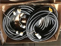 Box of Assorted Heavy Duty Extension Cords
