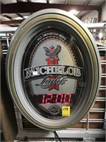 Michelob Light Lighted Beer Wall Clock (Works)