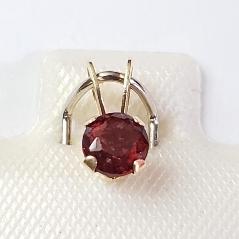 14K  Garnet Pendant