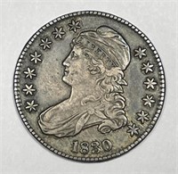 1830 Capped Bust Half About Uncirculated