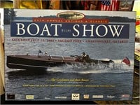 30 x 21” Boat Show Plak