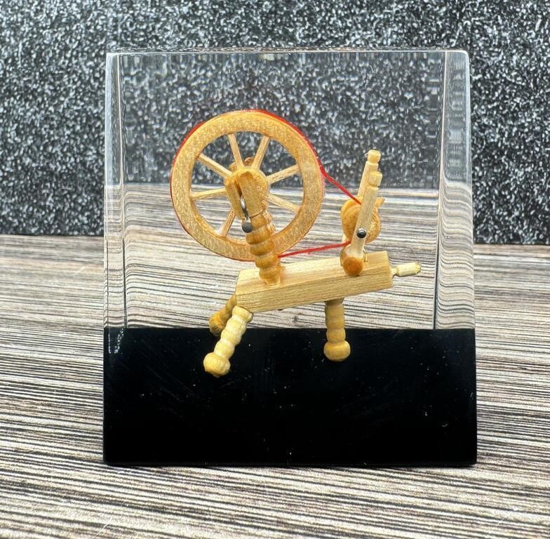 Spinning Wheel Paperweight