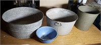 Galvanized Tubs, Enameled Bowl