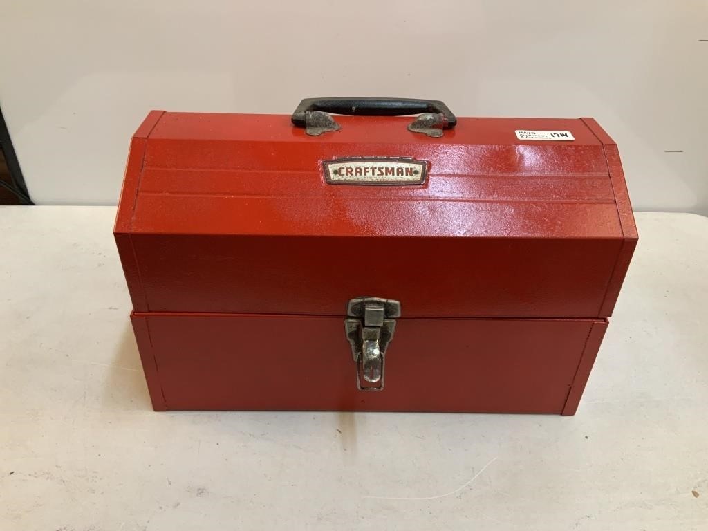 Red Metal Craftsman Tool Box