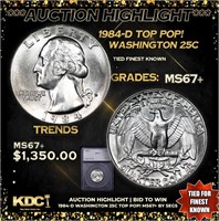 ***Auction Highlight*** 1984-d Washington Quarter