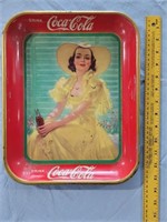 COCA COLA 1938 original sign tray advertising AAW