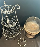 Cake Stand, Paper Towel Holder, 3-tier stand.