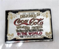 Coca-Cola Advertising Mirrored Nameplate