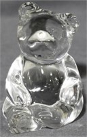 Princess House Glass Bear Figure 3.5"