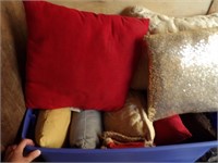 Large Tote of Throw Pillows