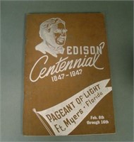 1847-1947 Edison Centennial Program