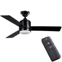 $85  Castlegate 44 in. Matte Black Ceiling Fan