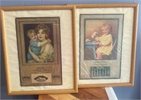 Vintage Framed Calendars - 2